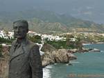 Statue on top of the waves, Nerja, Spain.