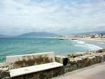 Look towards Gibraltar, Tarifa, Spain.