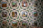 Tiles representing everyday life, Tarifa, Spain.