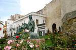 Monument of King Sancho IV, calle Alcalde Juan Nunez, Tarifa, Spain.