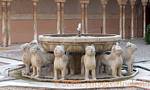 Fountain of the Lions, Alhambra, Granada, Spain.