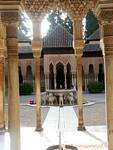 The Court of the Lions, Fountain, Alhambra, Granada, Spain.