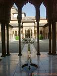Court of the Lions. General view, Alhambra Nasrid Granada, Spain.