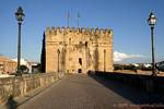 Tower of Calahorra input by the Puente Bajada del Puente, Cordoba, Spain.