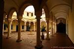 Renovated courtyard of the Palacio Episcopal, Cordoba, Spain.