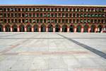 Arcades of the Place de la Corredera, Cordoba, Spain.