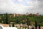 General view of Alcazaba, Granada, Spain.