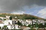 Walls under the clouds, Granada, Spain.