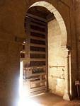 Sunbeam in Moorish door, Granada, Spain.