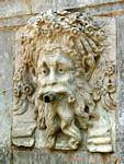 Fountain mouth, Granada, Spain.