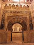 Another image of the Mihrab built in time Alhakén II, Cordoba Mezquita, Spain.