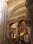 Integration of the cathedral in the original mosque, Cordoba Mezquita, Spain.
