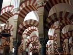 Perspective on the arcs of the period of Abderaraman II, Cordoba Mezquita, Spain.