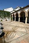 Mosaics of the Patio de las Columnas, Palacio de Viana, Cordoba, Spain.