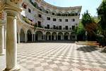 El Arena, arcuate Building, Plaza Cabildo, Seville, Spain.