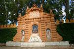 Fountain without water, Jardines de Murillo, Seville, Spain.