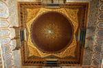 Dome symbolizing the universe Salon des Ambassadeurs, Seville Alcazar, Spain.