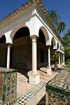 Jardín de la Danza Angle Mudejar, Sevilla Alcazar, Spain.
