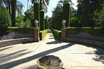 Labyrinth garden path, Seville Alcazar, Spain.