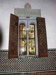 Decorated window, Alcazar Seville, Spain.