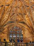 Celestial sphere at the end of the nave, Seville Cathedral, Spain.