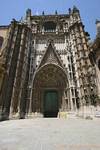 Puerta del Principe or de San Cristobal, Catedral de Santa María of Sedea, Sevilla, Spain.