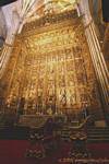 Altarpiece of the main chapel Altar Mayor, Seville Cathedral, Spain.