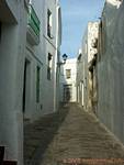 Cobbled street of Vejer de la Frontera, Spain.