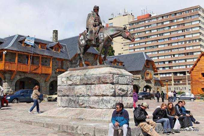 Statue of General Roca, Plaza del Centro Civico, Bariloche - Argentina