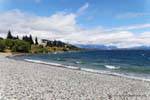 A beach of Lake Nahuel Huapi, Bariloche, Argentina.