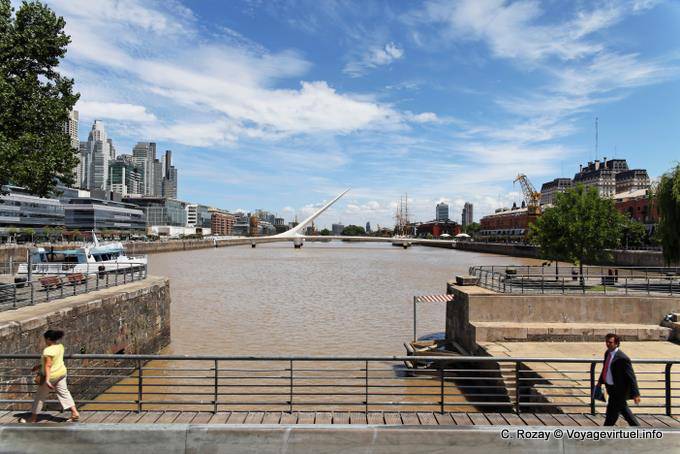 Azucena Villaflor, view of the Puente de la Mujer, Buenos Aires - Argentina