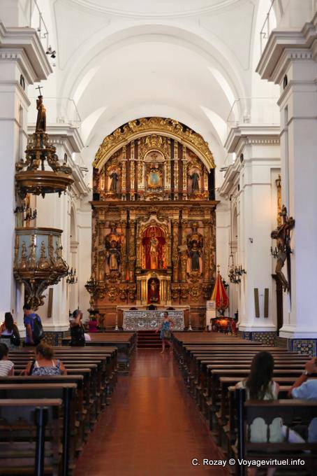 The nave of the Basilica Nuestra Señora del Pilar, Buenos Aires - Argentina