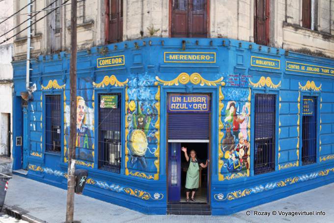 Un lugar azul y oro, restaurant La Boca, Buenos Aires - Argentina