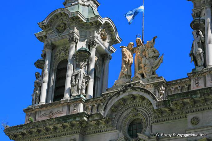 Montserrat, detail of the Basilica of San Francisco, Buenos Aires - Argentina