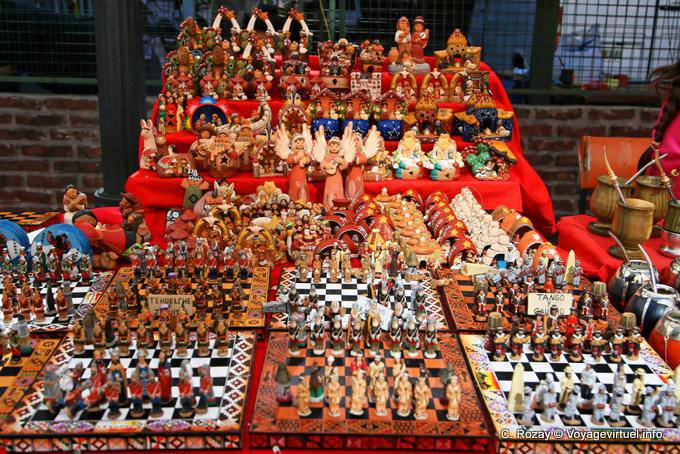 Montserrat, stall tourist junk, Buenos Aires - Argentina