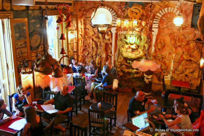 Montserrat, Plaza Dorrego, the inside of Nefertiti Bar, Buenos Aires - Argentina