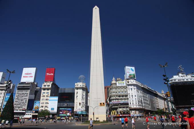 Plaza de la Republica Obelisco, Buenos Aires - Argentina