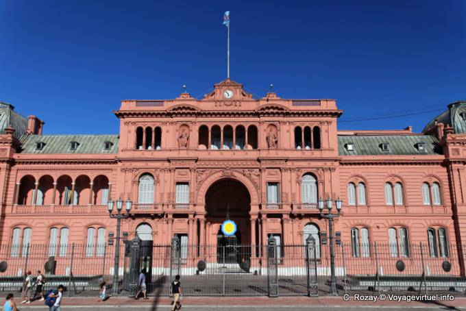 The Pink House, seat of the Argentine Executive, Plaza de Mayo, Casa Rosada, Buenos Aires - Argentina