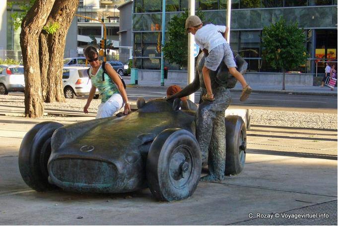 Fangio at the wheel Puerto Madero, Buenos Aires - Argentina