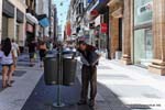 Avenida Florida, poverty, Buenos Aires, Argentina.