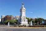 Marble and bronze sculpture dedicated to the Argentine regions Avenida Sarmiento, Monumento a los Espanoles, Buenos Aires, Argentina.