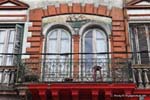 Window with boat decor, La Boca, Buenos Aires, Argentina.