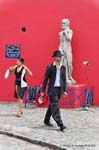 La Boca, Caminito, the departure of Argentine dancer, Buenos Aires, Argentina.