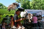 Montserrat, Plaza Dorrego, seller duster, Buenos Aires, Argentina.