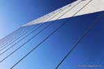 Cable-stayed bridge of the woman by Santiago Calatrava, Puente de la Mujer, Buenos Aires, Argentina.
