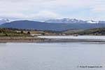 View of the bay, Estancia Harberton, Ushuaia, Argentina.