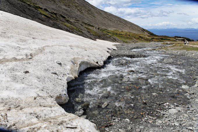 Passage under glass between Bosque and moraine Martial Glacier, Ushuaia - Argentina