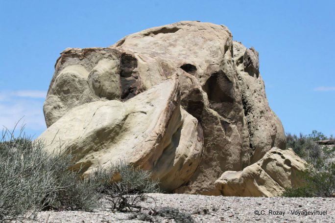 Strange shape, Ischigualasto, Valle de la Luna - Argentina