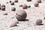 Broken ball, Ischigualasto, Cancha de Bochas, Argentina.