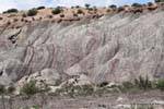 Barrancas gray Ischigualasto, Valle de la Luna, Argentina.